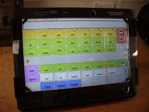 Multi sensory Keyguide showing vocabulary 